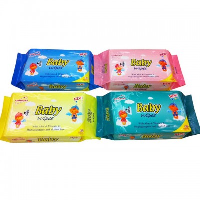 China OEM 80pcs wholesale organic baby wipes