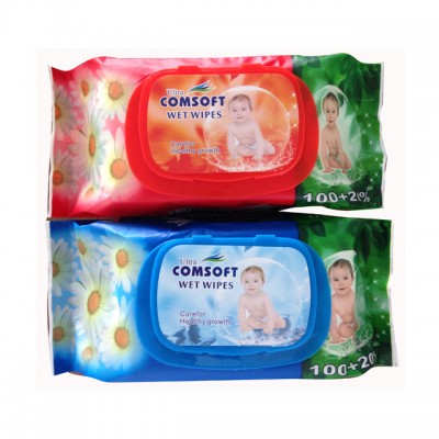 Ultra Comfort 120pcs baby wipes with lid